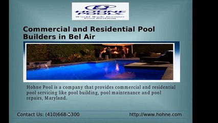 Commercial and Residential Pool Builders in Bel Air