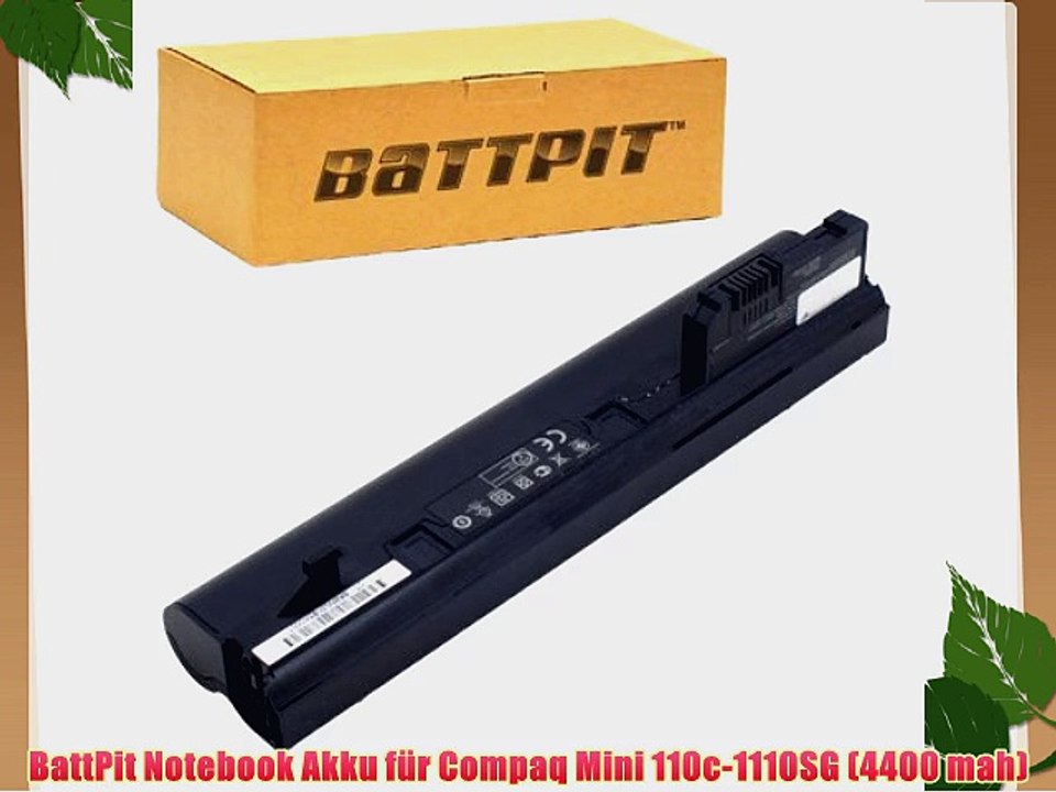 BattPit Notebook Akku f?r Compaq Mini 110c-1110SG (4400 mah)