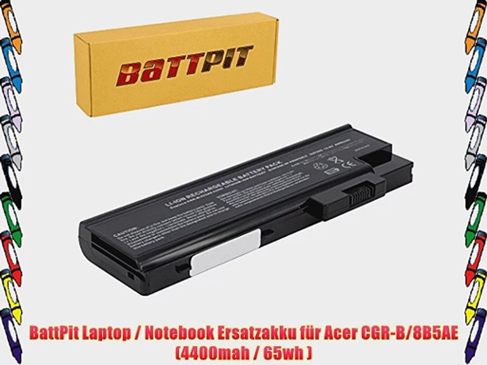 BattPit Laptop / Notebook Ersatzakku f?r Acer CGR-B/8B5AE (4400mah / 65wh )