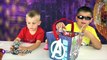 Spit Wad CHALLENGE! Avenger Bucket Surprise Disney Infinity 2 by HobbyKidsTV