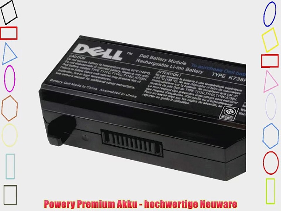 Premium Akku f?r Dell Typ T114C Li-Ion 111V