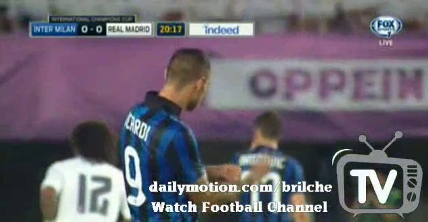 Mauro Icardi Fantastic Shot HD - INTER MILAN 0-0 REAL MADRID 27.07.2015
