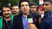 Faisal Vawda's message from protest against Altaf Hussain in London