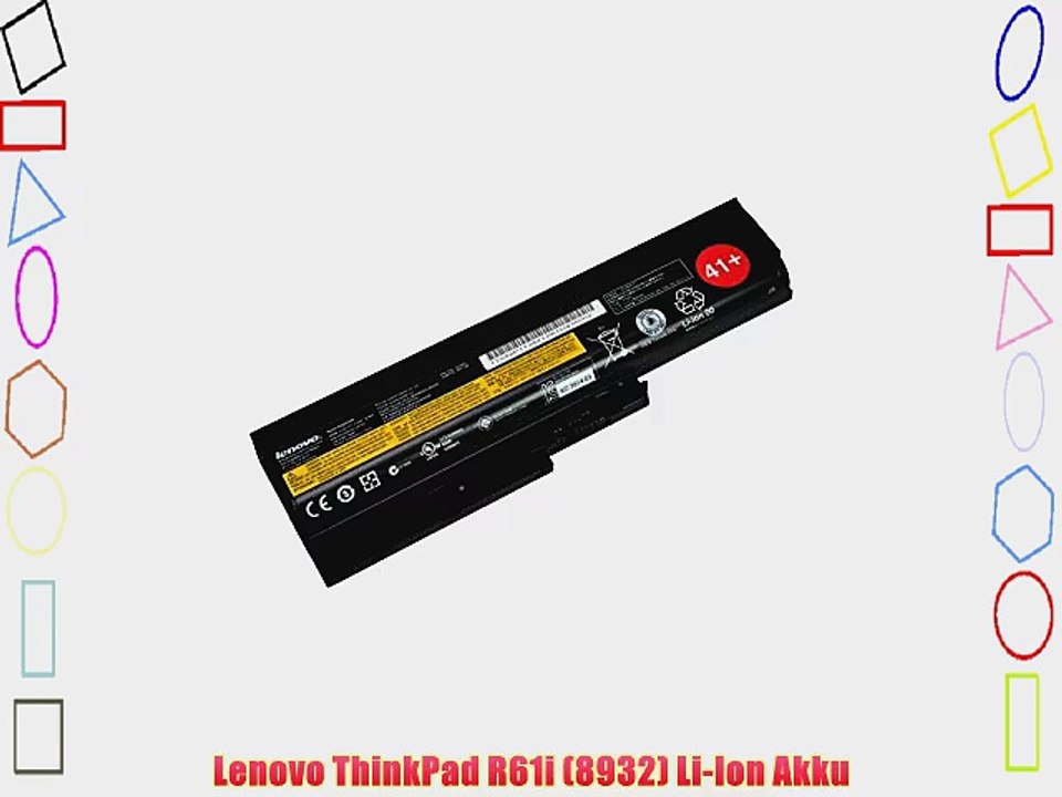Akku f?r Lenovo ThinkPad R61i (8932) (5.200 mAh original)