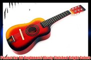 Learn & Play Wooden Classic Acoustic Beginners Kid's 6 Stringed Toy Guitar Instrument Comes