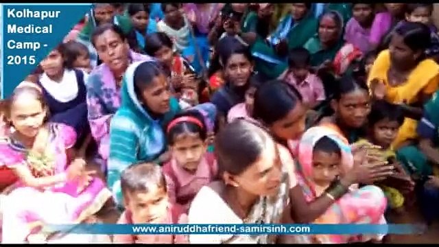 Aniruddha Bapu - Kolhapur medical & Health camp 2015 Day 1 - Villagers performing gajar 15