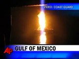 Coast Guard  New oil leak from area where rig exploded, sank in Gulf; spill heads to coast - .flv