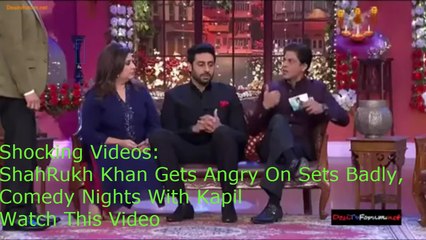 Shocking Videos _ ShahRukh Khan Gets Angry On Sets Badly