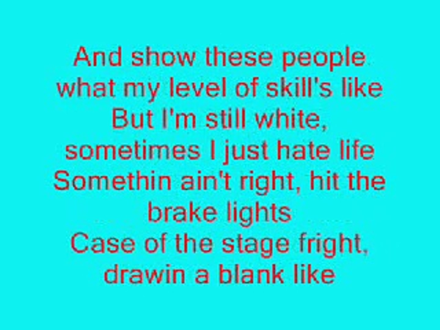 Eminem - 8 Mile Lyrics