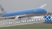 Un Boeing 777 atterrit  par grand vent aux Pays-Bas