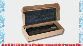 Akku LI-ION 4400mAh 10.8V schwarz passend f?r HP Compaq Mini 210-1100 etc. ersetzt 582213-121