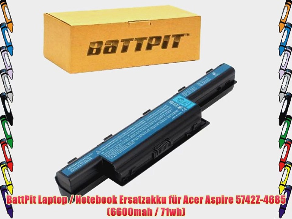 BattPit Laptop / Notebook Ersatzakku f?r Acer Aspire 5742Z-4685 (6600mah / 71wh)