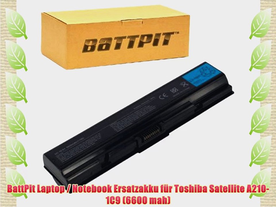 BattPit Laptop / Notebook Ersatzakku f?r Toshiba Satellite A210-1C9 (6600 mah)