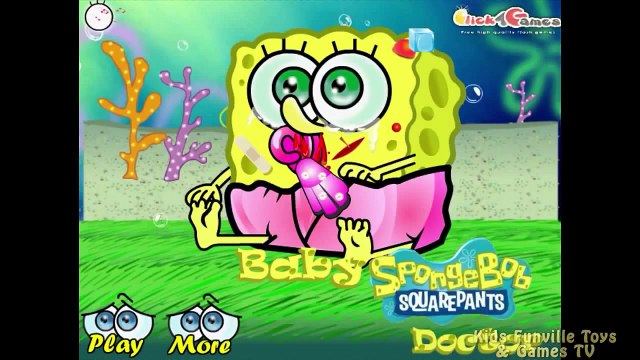 Spongebob Squarepants Diaper Change Baby Spongebob Dora The Explorer Games mp4