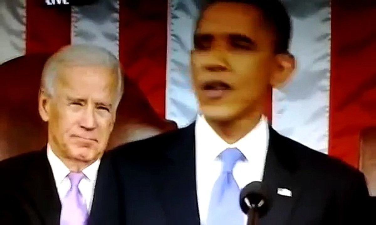 Joe Biden's Eyes Look Demonic at the 2013 State of The Union Address