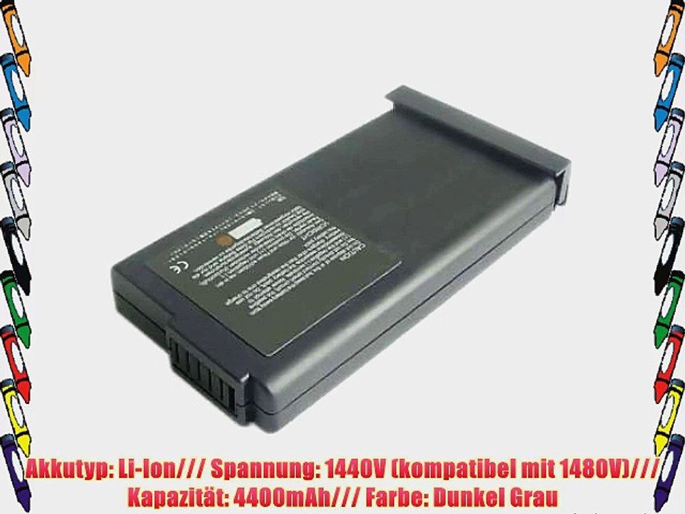 Li-Ion 1440V (kompatibel mit 1480V) 4400mAh Kompatibler Ersatz f?r COMPAQ 116314-001 138184-001