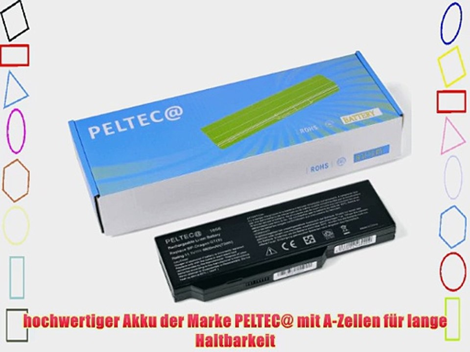 PELTEC@ Premium Notebook Laptop Akku 6600mAh f?r Medion Akoya MD96144 MD96217 MD96287 MD96305