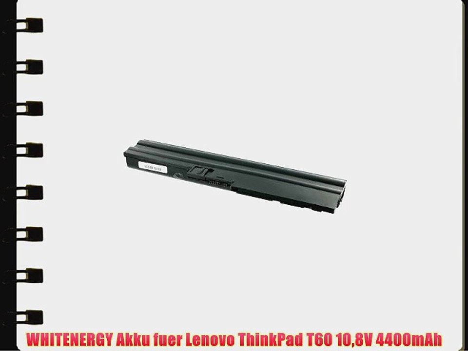 WHITENERGY Akku fuer Lenovo ThinkPad T60 108V 4400mAh