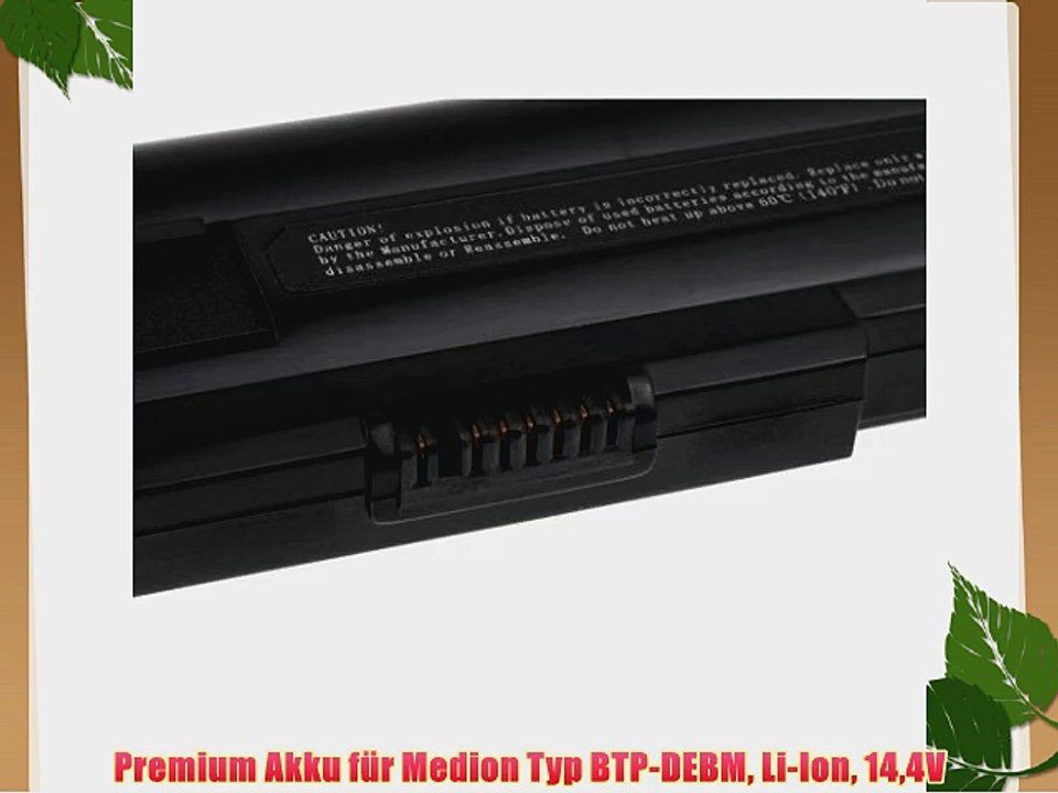 Premium Akku f?r Medion Typ BTP-DEBM Li-Ion 144V