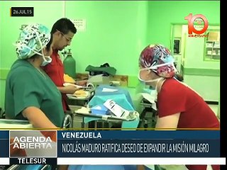Gobierno de Venezuela anuncia la expansión de Misión Milagro