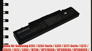 Akku f?r Samsung E251 / E252-Serie / E257 / E271-Serie / E272 / E3520 / E372 / E452 / M730