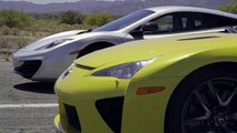 Bugatti Veyron vs Lamborghini Aventador vs Lexus LFA vs McLaren MP4-12C.....