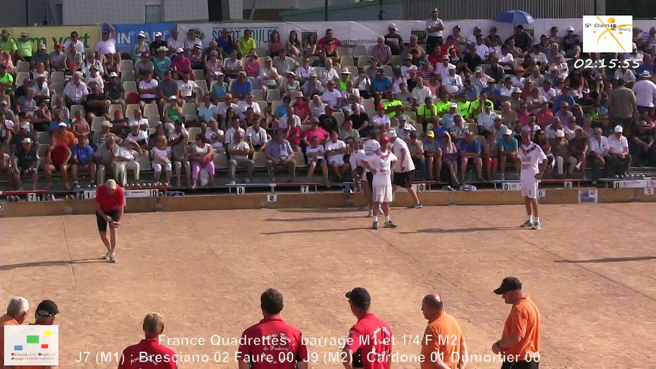 barrages M1 et quarts M2, France Quadrettes, Sport Boules, Saint-Denis-lès-Bourg 2015