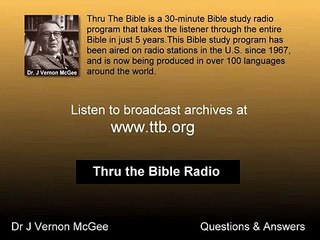 Dr J Vernon McGee Q&A - ULTRA-DISPENSATIONALISM