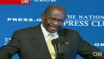 Herman Cain sings at the National Press Club