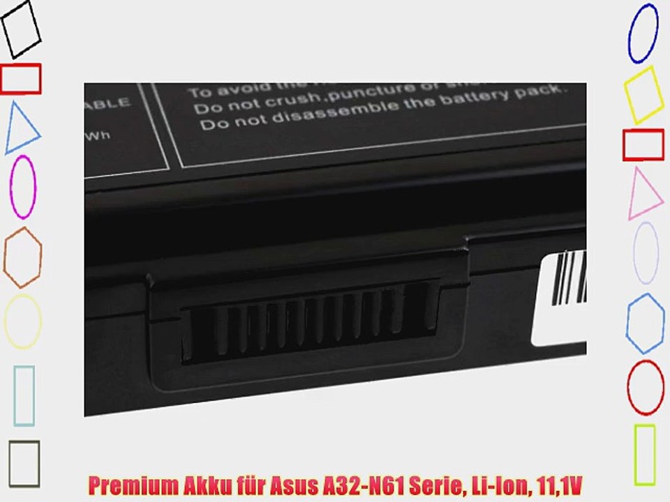 Premium Akku f?r Asus A32-N61 Serie Li-Ion 111V