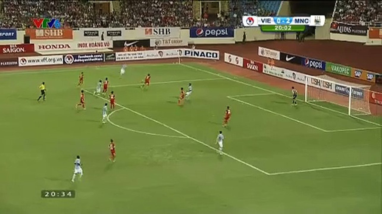 Silva Goal Viet Nam 0 - 3 Manchester City 27-7-2015
