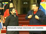 Venezuela rompe relaciones diplomáticas con gobierno de Colombia