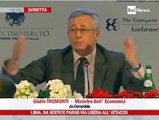 TREMONTI su NUCLEARE e CRISI INTERNAZIONALE (Cernobbio 19/3/11)