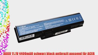 AKKU 11.1V 4400mAH schwarz black anthrazit passend f?r ACER Aspire ersetzt AS07A32 AS07A51