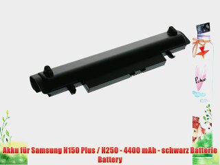 Akku f?r Samsung N150 Plus / N250 - 4400 mAh - schwarz Batterie Battery