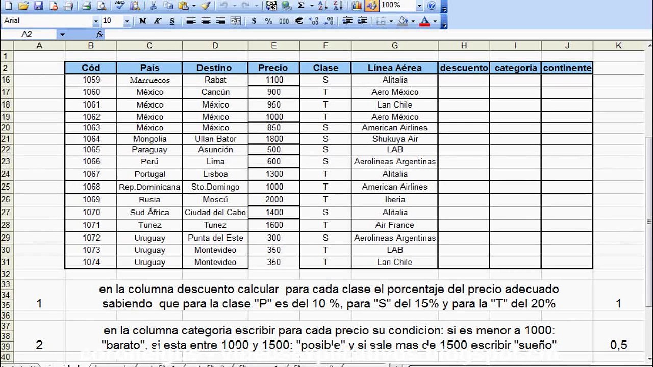 Video tutorial excel funciones logicas si anidado en español