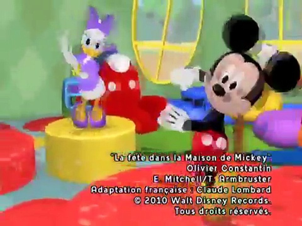 mickey, maison, de, fête, playhouse, disney, animation, clip, musique