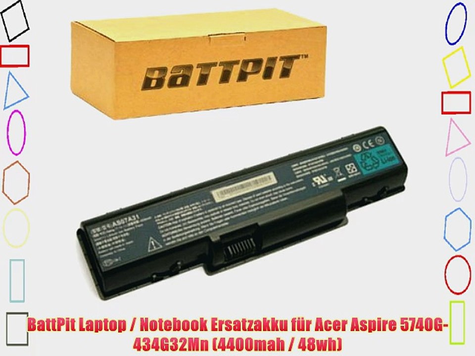 BattPit Laptop / Notebook Ersatzakku f?r Acer Aspire 5740G-434G32Mn (4400mah / 48wh)