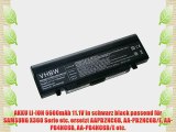 AKKU LI-ION 6600mAh 11.1V in schwarz black passend f?r SAMSUNG X360 Serie etc. ersetzt AAPB2NC6B