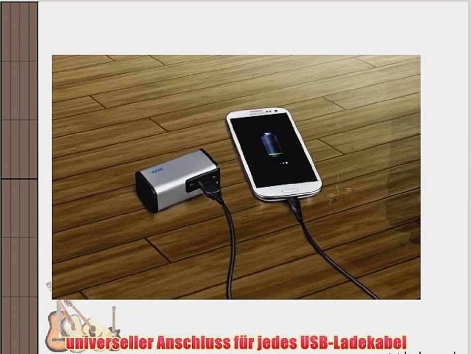 Speedlink Pecos L Powerbank mobiles Ladeger?t (4400mAh Zusatzakku kompaktes Design f?r Smartphones