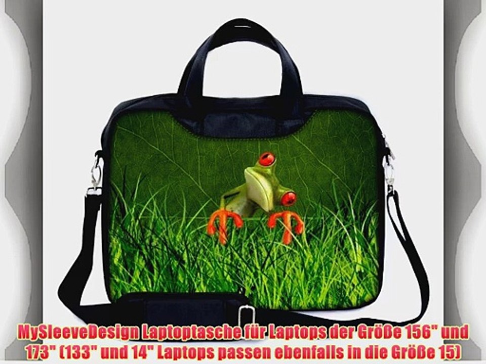 MySleeveDesign Laptoptasche Notebooktasche mit Tragegurt f?r 133 Zoll / 14 Zoll / 156 Zoll