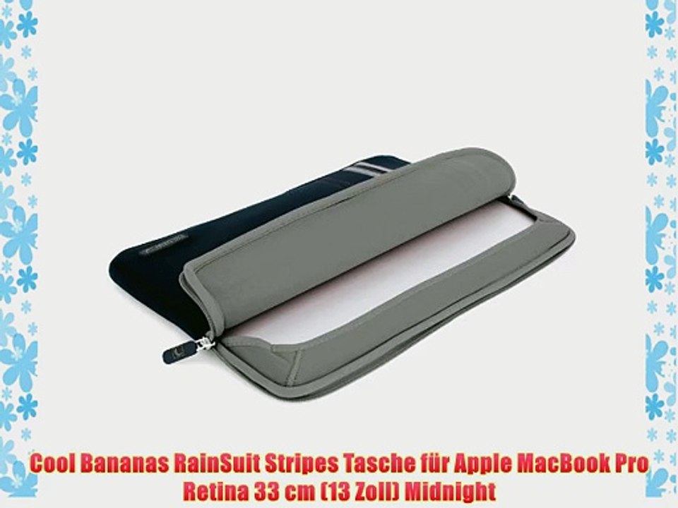 Cool Bananas RainSuit Stripes Tasche f?r Apple MacBook Pro Retina 33 cm (13 Zoll) Midnight