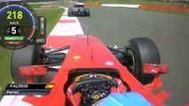 Fernando Alonso vs Hamilton Silverstone 2012 onboard