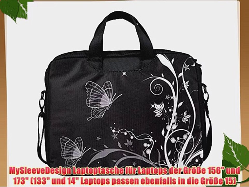 MySleeveDesign Laptoptasche Notebooktasche mit Tragegurt f?r 133 Zoll / 14 Zoll / 156 Zoll