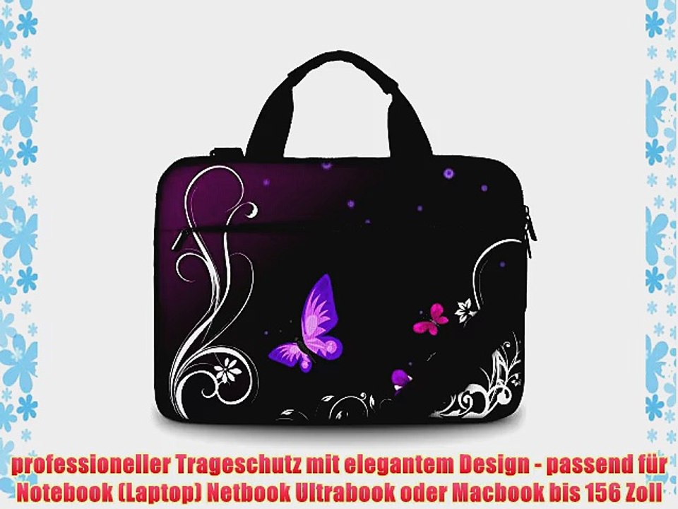 Luxburg? Design gepolsterte Business- / Laptoptasche Notebooktasche bis 156 Zoll mit Schultergurt