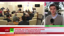 Switching Sides: Ukraine's Air Force brigade, Navy chief pledge allegiance to Crimea