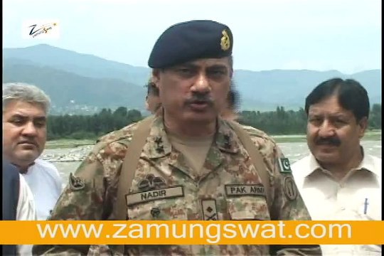ممکنہ سیلاب سے نمٹنے کیلئے ہر ممکن اقدامات کئے جائینگے ، میجر جنرل نادر خان