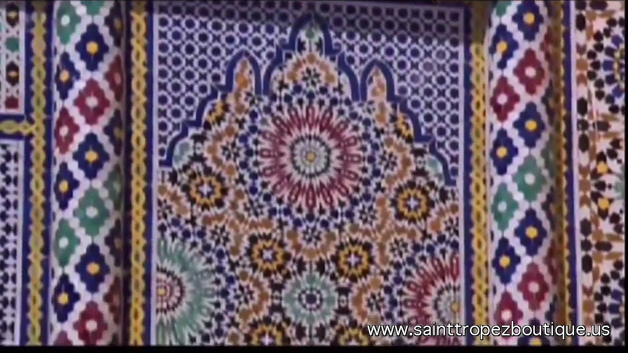 Zellige tile: Glazed Moroccan ceramic tiles - Zillij - moorish tile - Islamic tiles - Moroccan tile