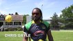 BEACH BAT BOUNCY BALL CHALLENGE! How many times can the stars of #CPL15 bounce a ball on the edge of a bat Over to you, Shahid Afridi Official, Chris Gayle - Spartan and pals...