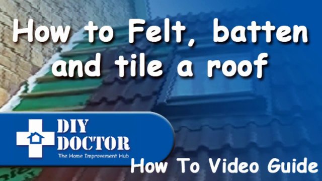 Felt, battening and tiling a roof with Marley or Redland tiles